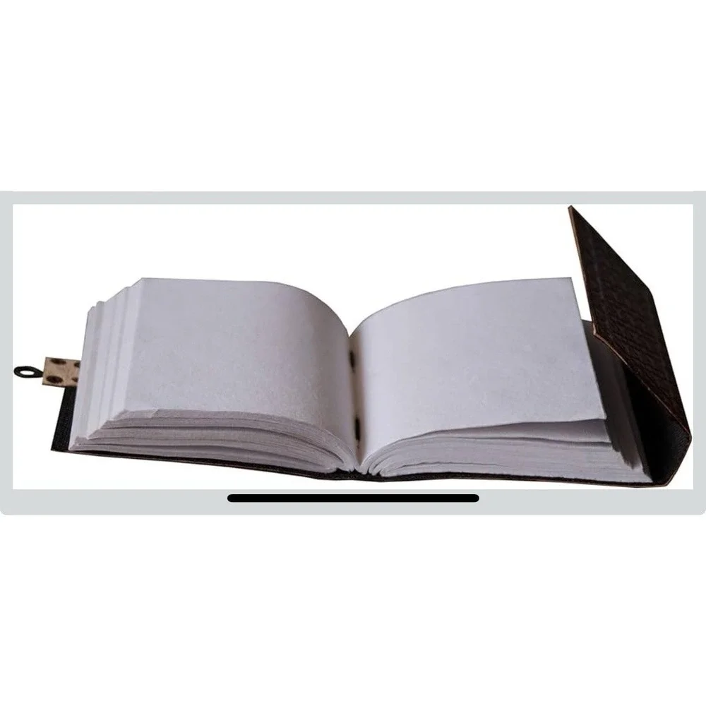 Handmade leather avenger charcoal Journal 10x7